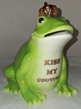 JUICY COUTURE Frog Prince Bank - Kiss My Couture Frog Bank